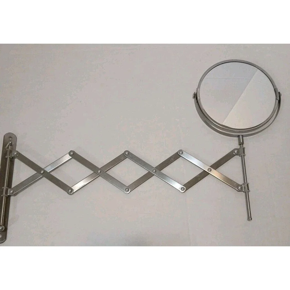 VTG Stainless Steel Accordion Style 2-sided Mirror Expands To 22